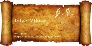 Jelen Viktor névjegykártya