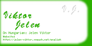 viktor jelen business card